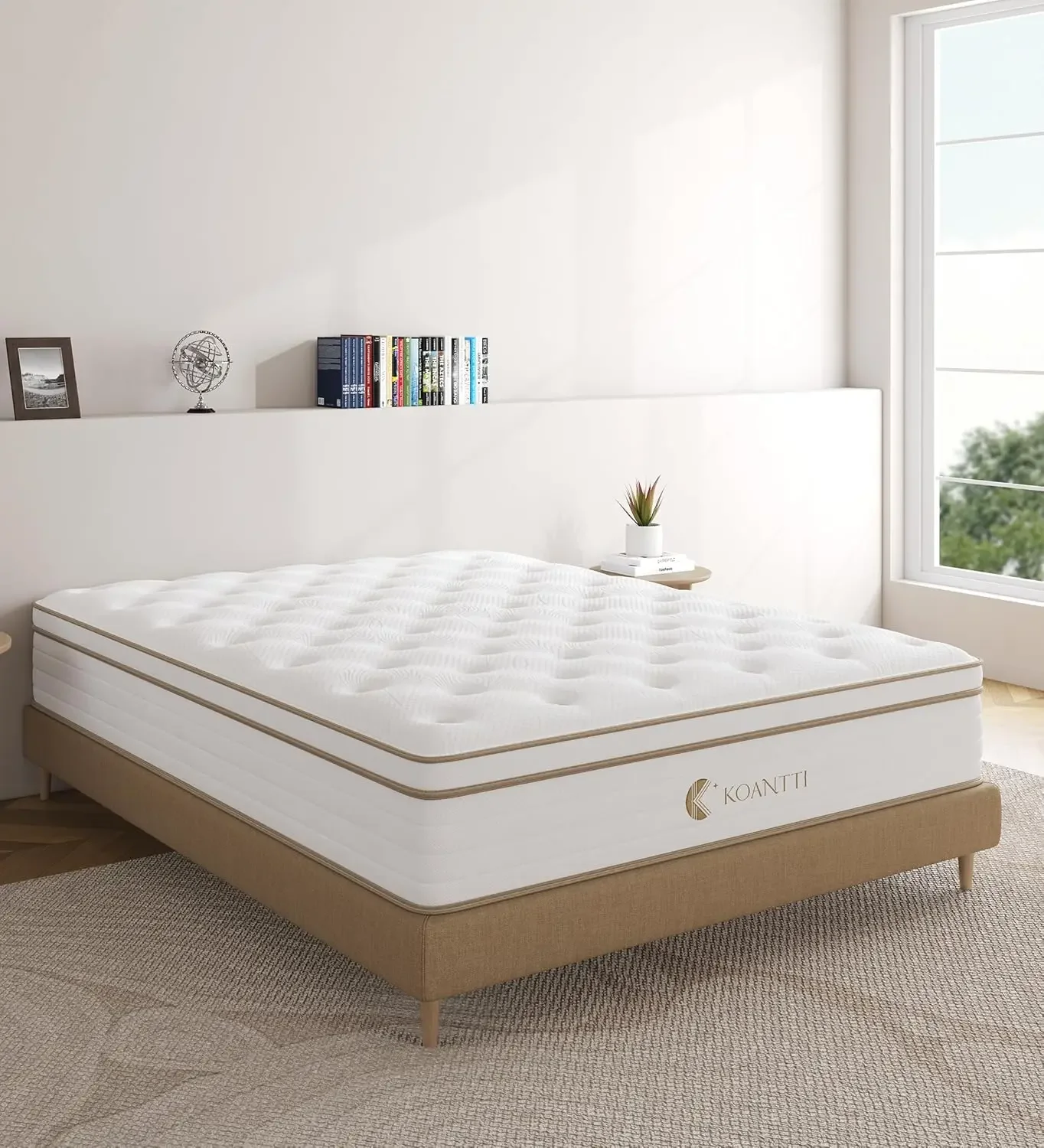 Queen Size Mattress,12 Inch Memory Foam Hybrid Mattress in a Box with Individual Pocket Spring,for Pressure Relief Motion