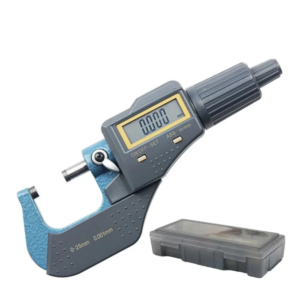 

Electronic Outside Micrometer Measure Tools Digital Caliper Gauge 0-25mm 0.001mm Digital Micromaster Micrometer Measuring Tool
