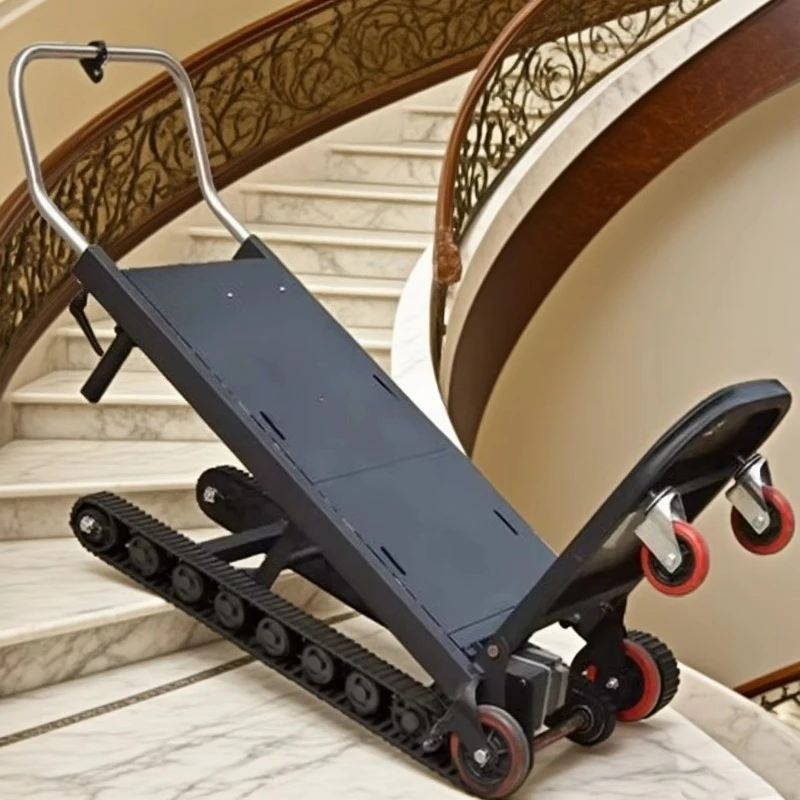 Portable Electric Stair Weight Lift Stainless Steel Platform Climbing Machine Emergency Cart