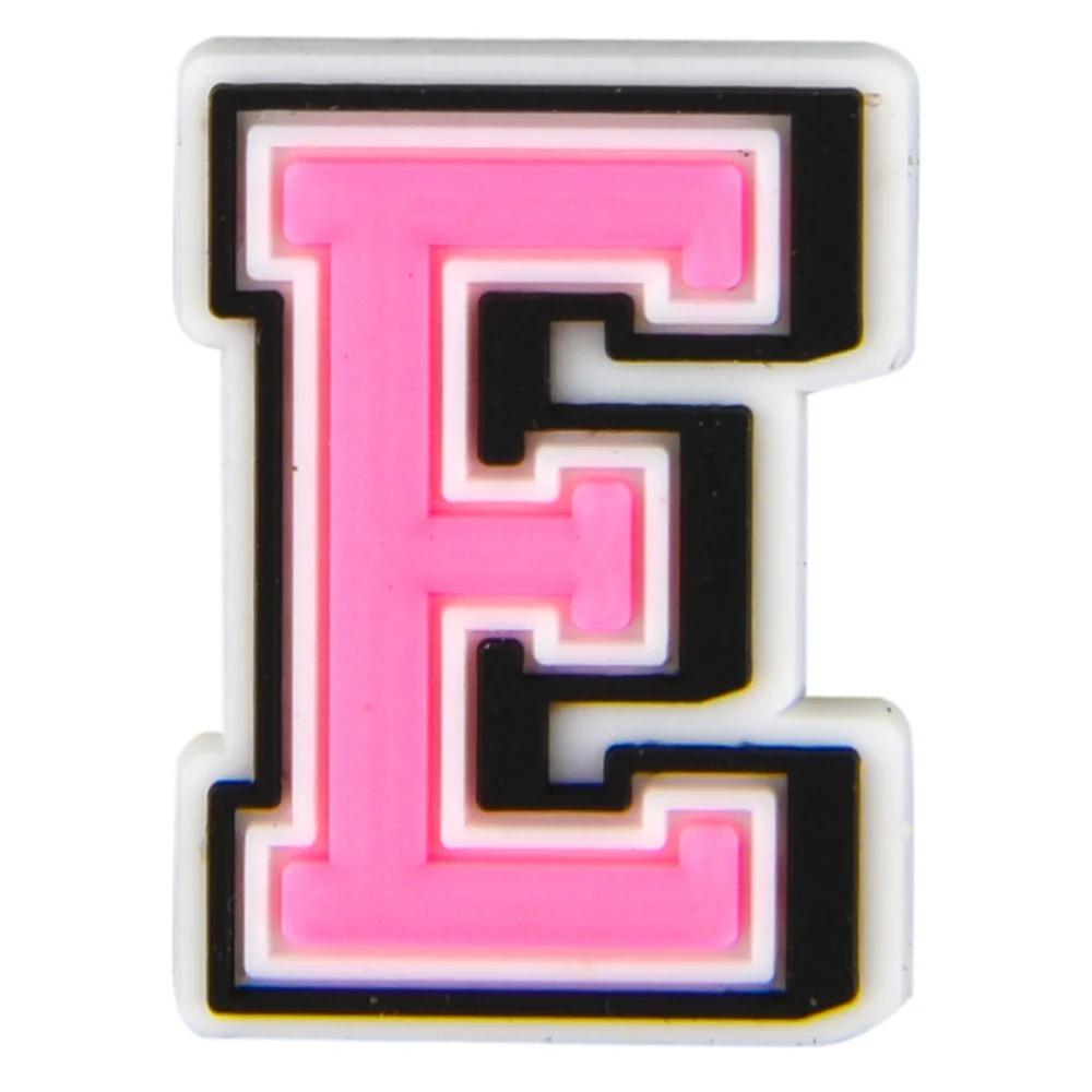 1pcs Cartoon Kid's DIY Alphabet Shoe Charms Lovely Pink Letter Shoe Decorations Boys Girls Birthday Bracelet Accessories