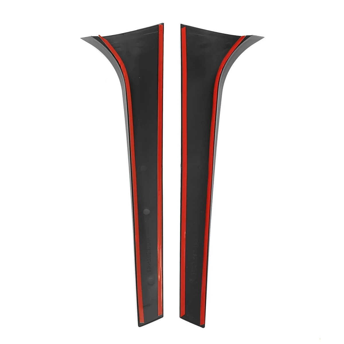 ABIB -Pair Vertical Rear Window Side Spoiler Canard Splitter For Skoda Kodiaq Glossy Black Retrofit 5