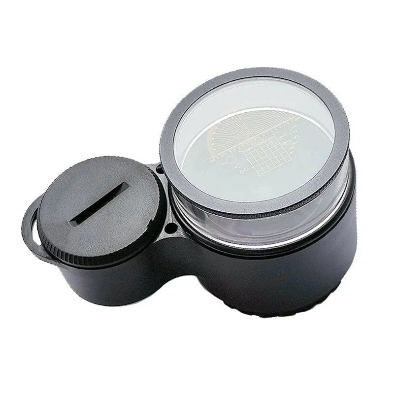 Hot Selling 10X Jewelry Loupes with 6500K LED Light Illuminated Magnifier Jewelry Tool Eye Magnifying Glass ABS/Aluminum