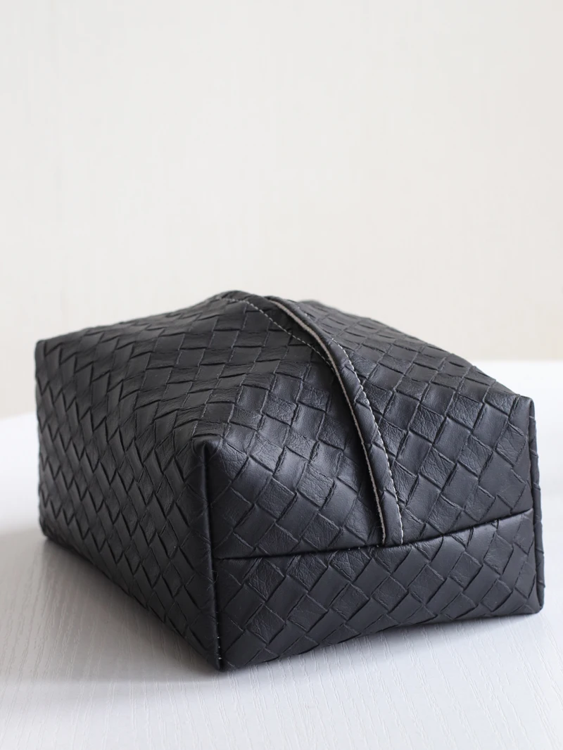 

Кожаный чехол для коробки для салфеток для стола, гостиной, ванной комнаты, автомобиля, тканый дизайн, высококачественная чайная комната, коммерческое использование, свет, роскошь