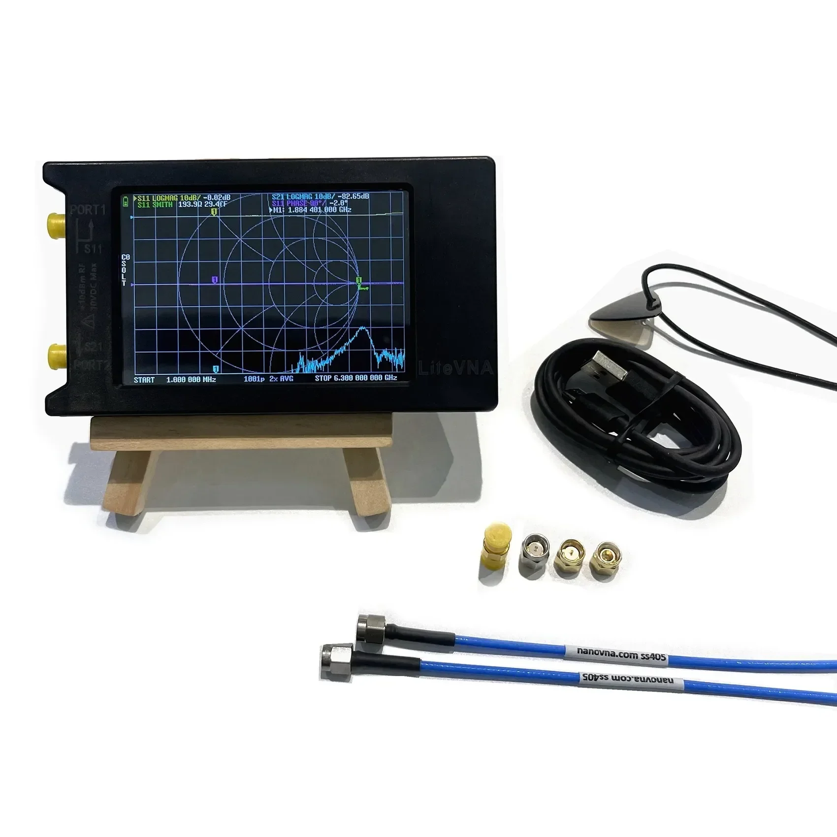LiteVNA 6G Vector Network Analyzer NanoVNA Upgraded 50k-6.3GHz VNA Network Separation