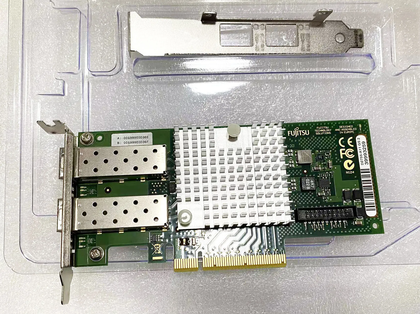 Imagem -03 - Porto Duplo Ethernet Sfp Mais Nic Ambos Cintas D2755-a11 X520-da2 10g