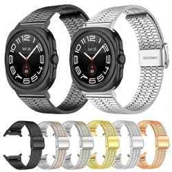 Cinturino per orologio in rete intrecciata Milanese per Samsung Galaxy Watch 7 Ultra 47MM cinturino in metallo in acciaio inossidabile Correa Watch7 Ultra Band