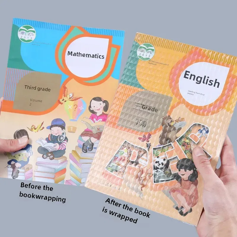 نمط ماتي غلاف الكتاب الطالب مجموعة كاملة سترة كتاب بولي كلوريد الفينيل سميكة الملابس قذيفة ذاتية اللصق #3