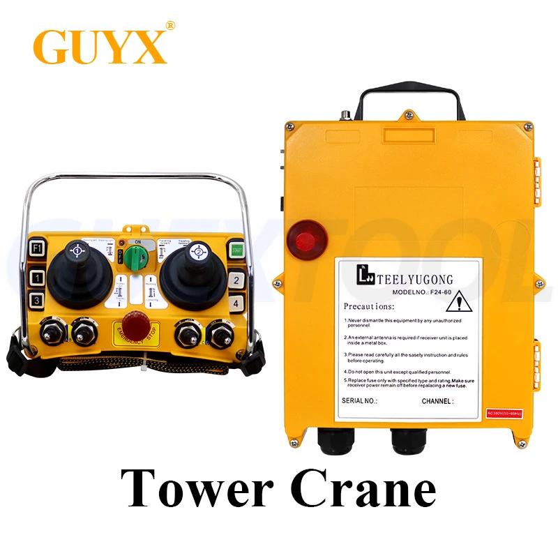 

F24-60 Tower Crane Wireless Remote Control 6 Buttons Dual Rocker Arm Waterproof Dustproof Industrial Wireless Remote Control