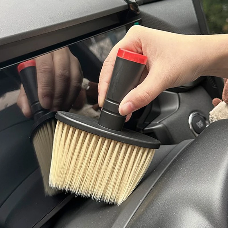 

1Pc Portable Car Wash Brush Car Air Conditioning Vent Crevice Dusting Tool Car Cleaning Supplies Soft Brush