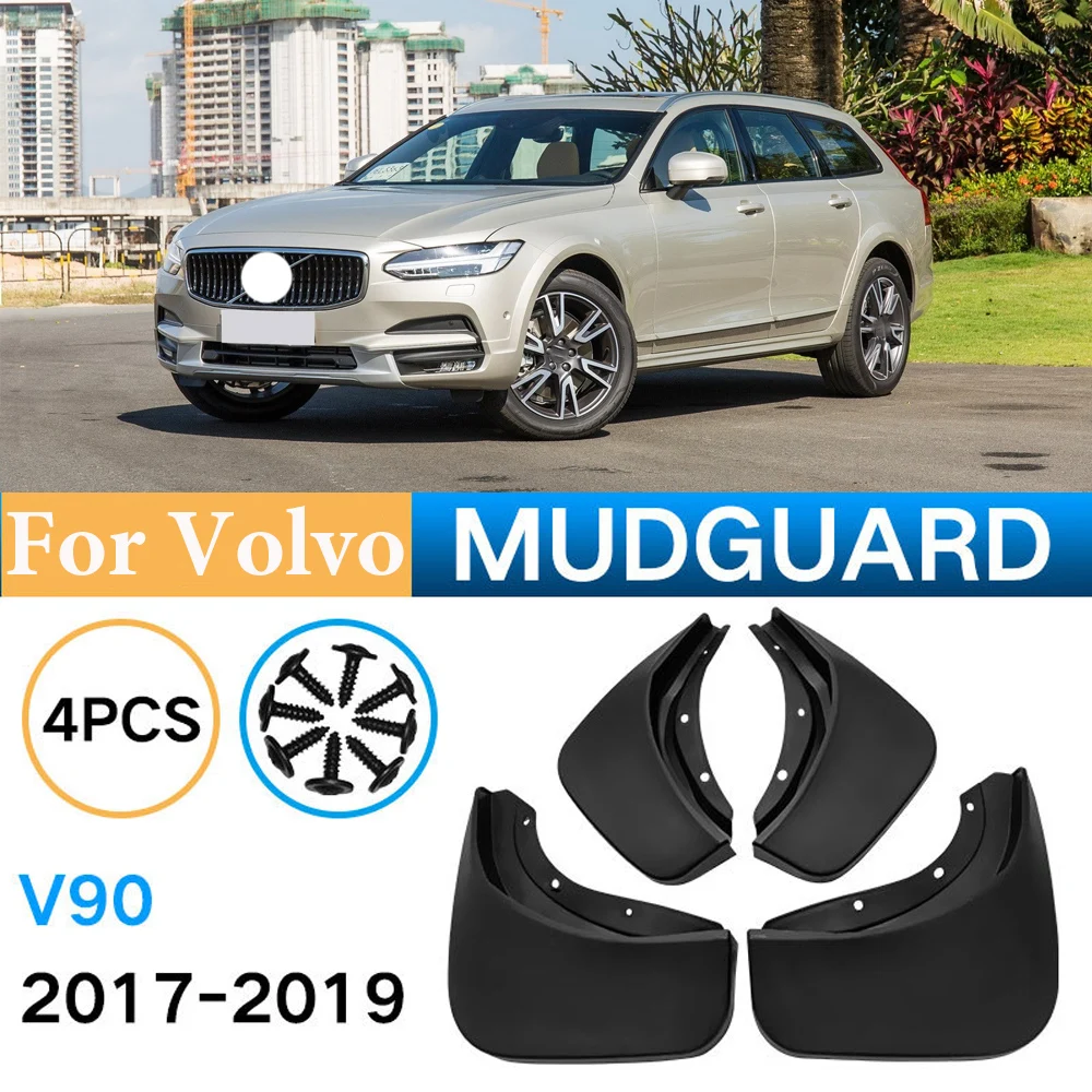 

4PCS For Volvo V90 2017 2018 2019 Mudflaps Mudguards Splash Guards Mud Front Rear Wheels Auto Fender Car Accessories