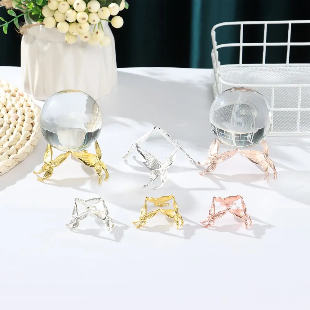 Metal Butterfly Display Base Holder Stand for Crystal Ball Sphere Globe Support Home Decoration Ornaments Craft Metal Gift