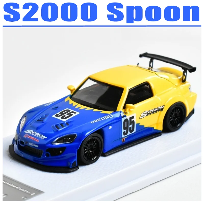 

MJ 1/64 S2000 Ложка из смолы, игрушка, автомобиль, литая под давлением металлическая модель, подарки
