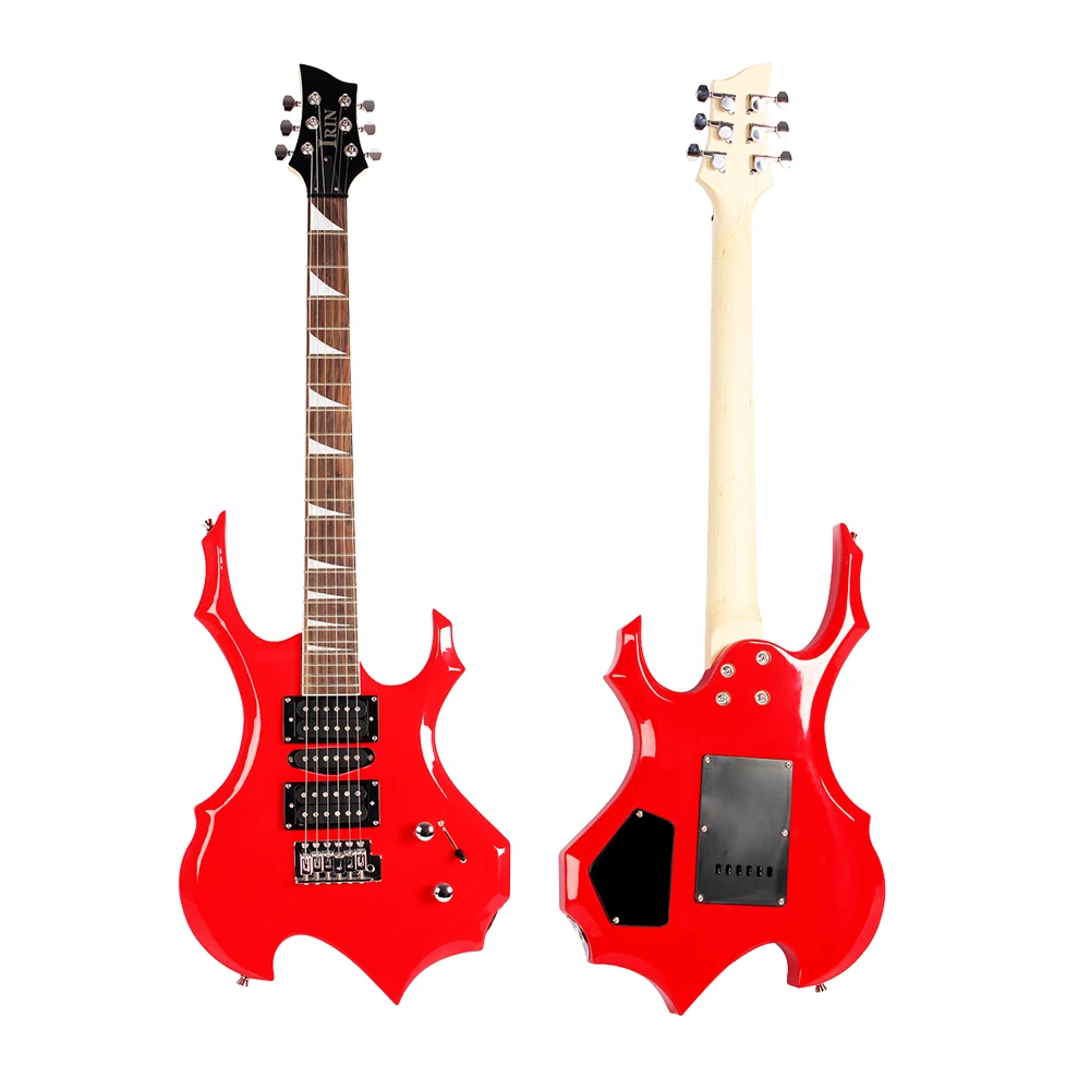 IRIN Electric Guitar 24 Frets 6 Strings Maple Body Electric Guitar Guitarra With Bag Speaker Necessary Guitar Parts Accessories