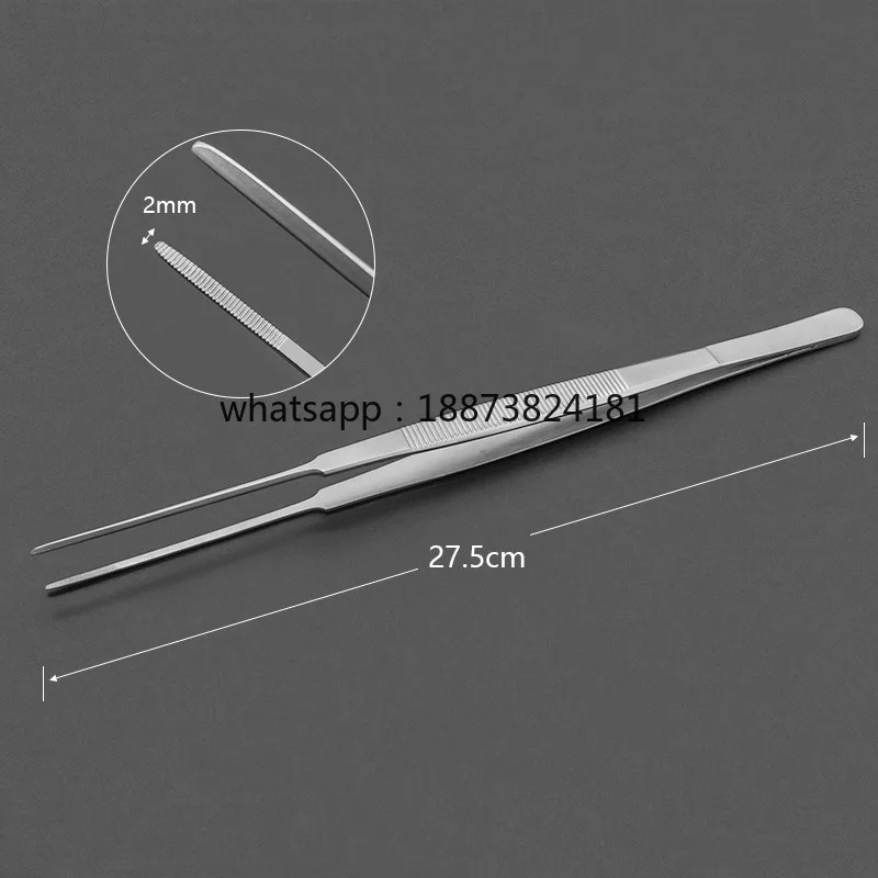 pinzas-quirurgicas-medicas-rectas-largas-de-acero-inoxidable-con-dientes-tamano-grande-275cm-puntas-estrechas-para-tejido