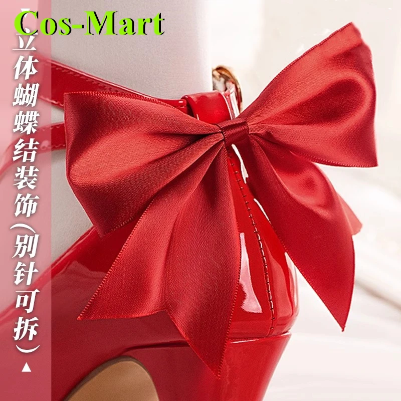 Cos-Mart Puella Magi Madoka Magica Kaname Madoka รองเท้าคอสเพลย์ Universal Combat Boots เล่นบทบาทใช้อุปกรณ์เสริม