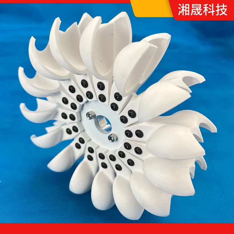 Impeller shock type turbine hydropower circular DIY power