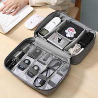 Portable Travel Cable Bag Digital Storage Bags USB Gadget Organizer Charger Wires Cosmetic Zipper Storage Pouch Case Accessories