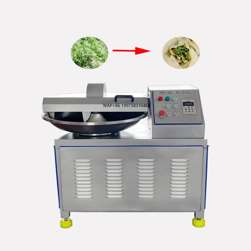

Automatic Commercial Meat Vegetables Bowl Chopper Stainless Steel Meat Bowl Cutter Machine