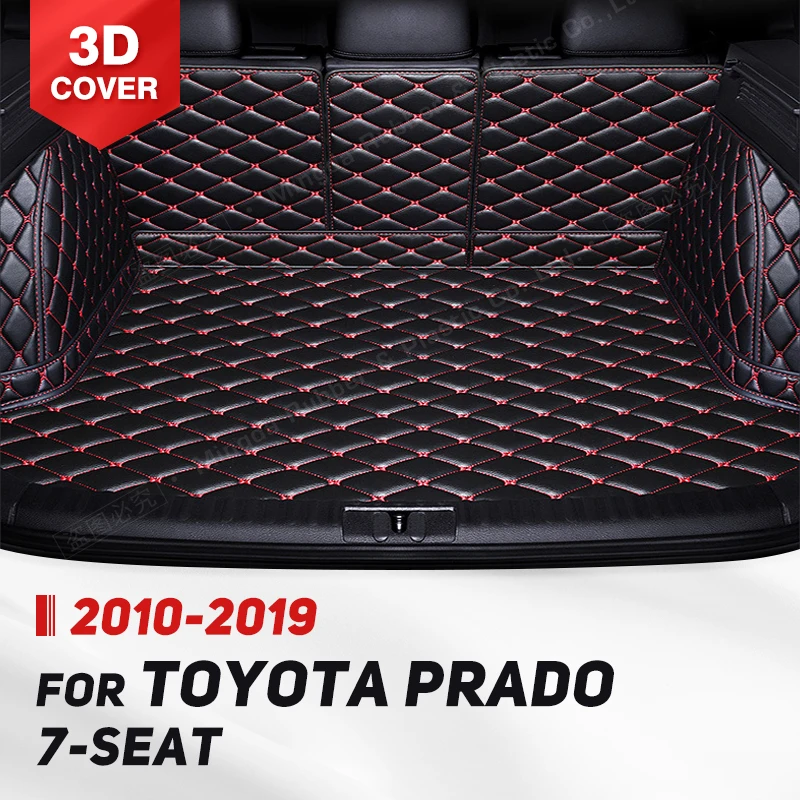 

Коврик в багажник с полным покрытием для Toyota Prado 7-Seat 2010-2019 18 17 16 15 14 13 12 11 Автомобильный чехол, внутренняя защита, аксессуары