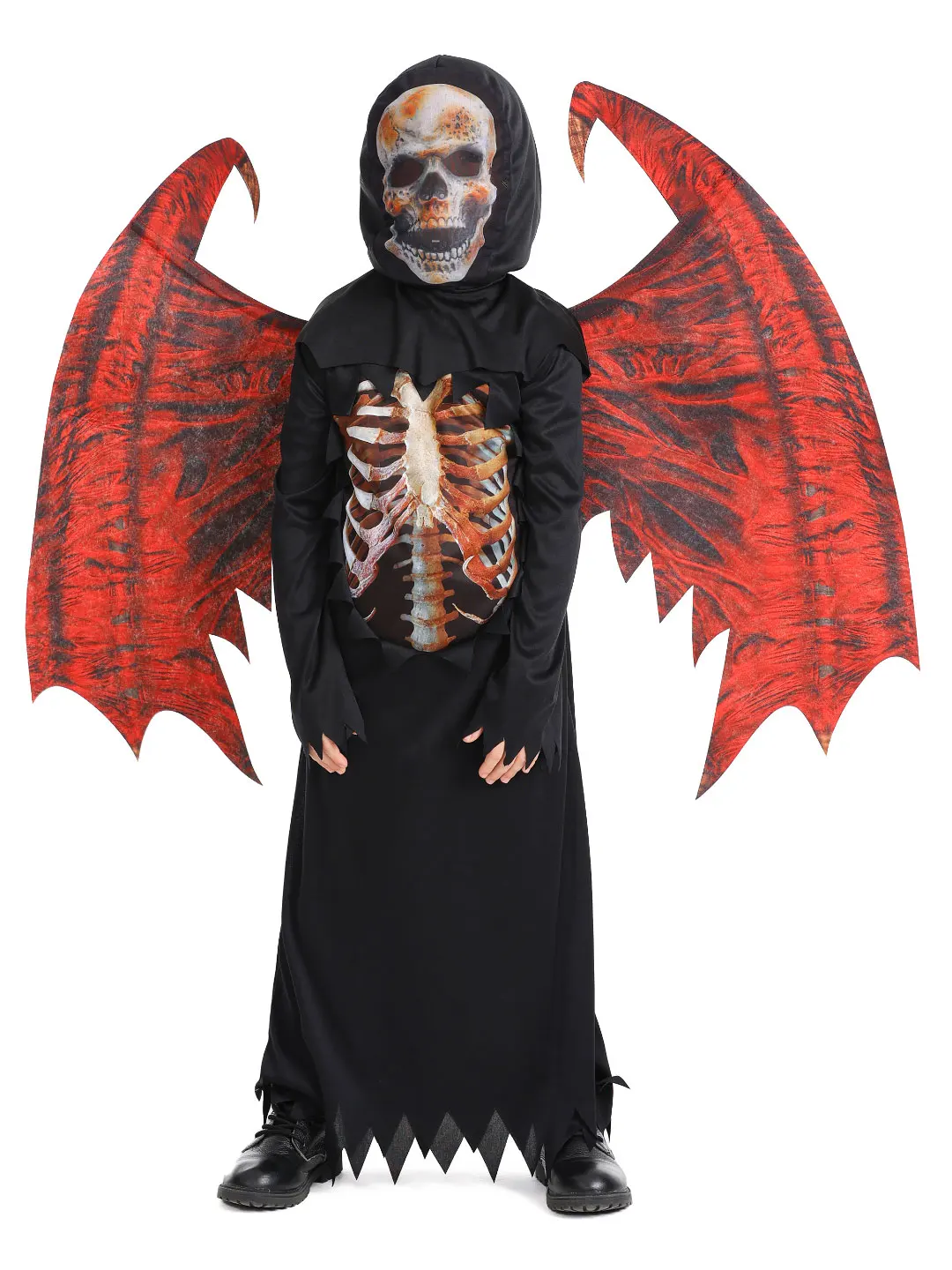 Halloween Kinderpodiumkostuum Rode Duivel Zombie Set Jongensoutfit Devili Outfit Polyestervezel 00%