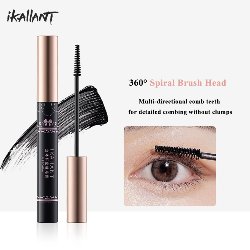 iKAIIANT Slim Curling Mascara, Long-lasting Makeup, Natural And Thick, Not Easy to Collapse, Eyelash Primer