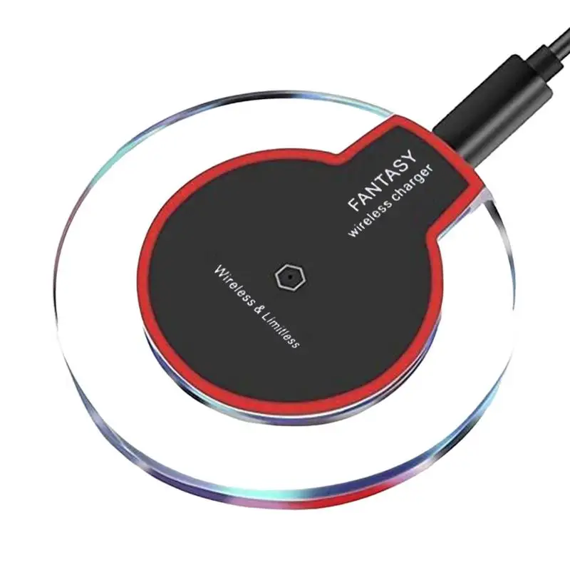 Cell Phone Wireless Charger Crystal Fast Charging Charger Station Hard Acrylic Compact Magnetic Charger For Stable Performance