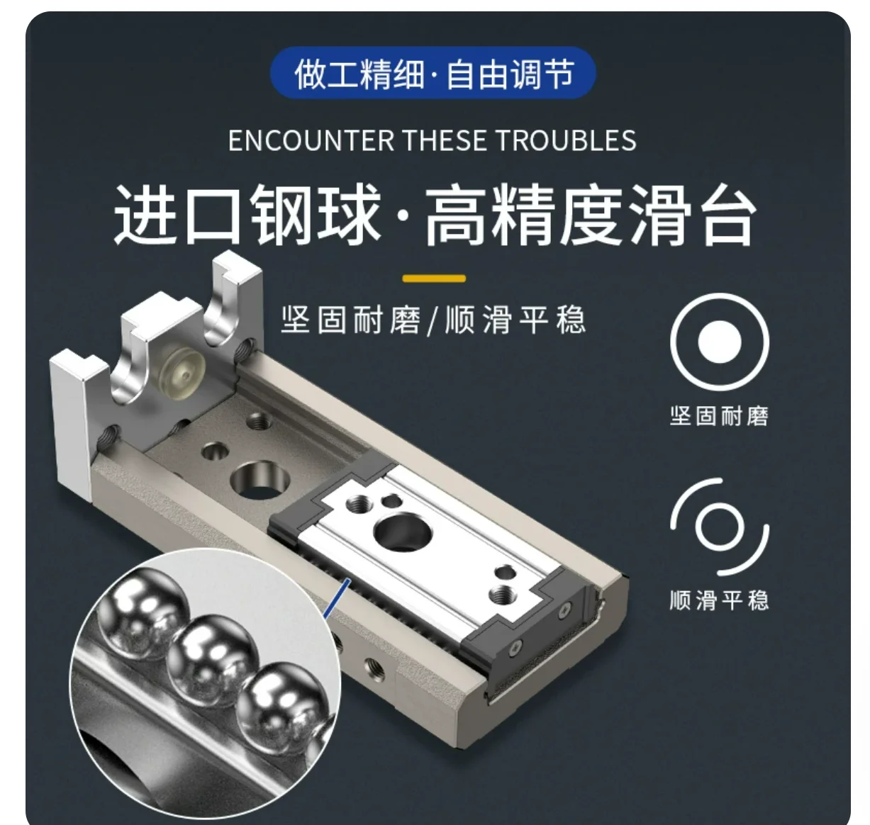 1 piece,  Sliding table cylinder ，MXQ25-10A  MXQ25-20A  MXQ25-30A  MXQ25-40A  MXQ25-50A  MXQ25-75A  MXQ25-100A  MXQ25-125A