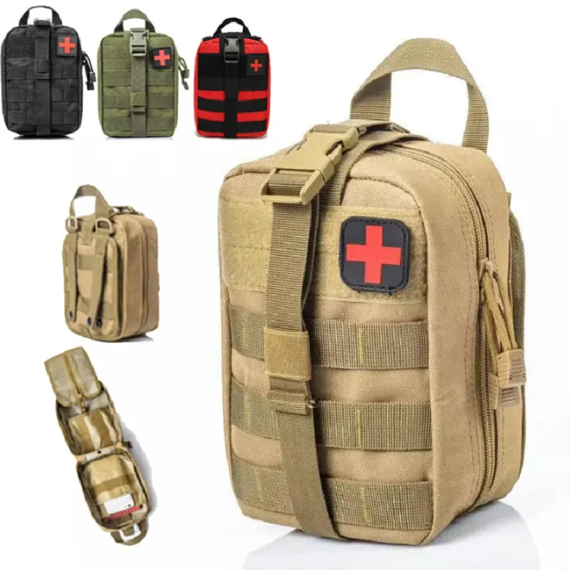 Kit de primeros auxilios táctico portátil, bolsa médica para senderismo, viaje, casa, tratamiento de emergencia, herramientas de supervivencia, EDC