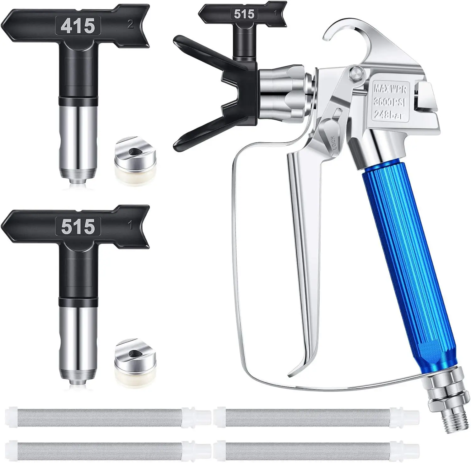 High pressure airless spraying machine spray gun set, latex paint paint spray gun spray machine accessories