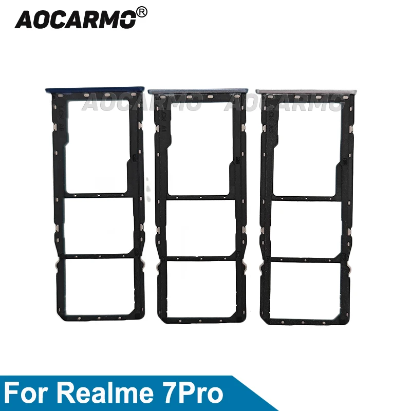 

Aocarmo SIM Card Tray Card Slot Holder For Realme 7Pro Replacement Parts