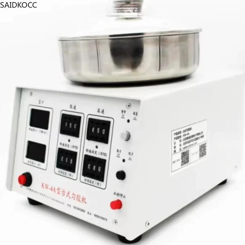 SAIDKOCC KW-4A Digital Desktop Spin Coater Laboratory Coating Machine with Vacuum Pump and Sample Holders