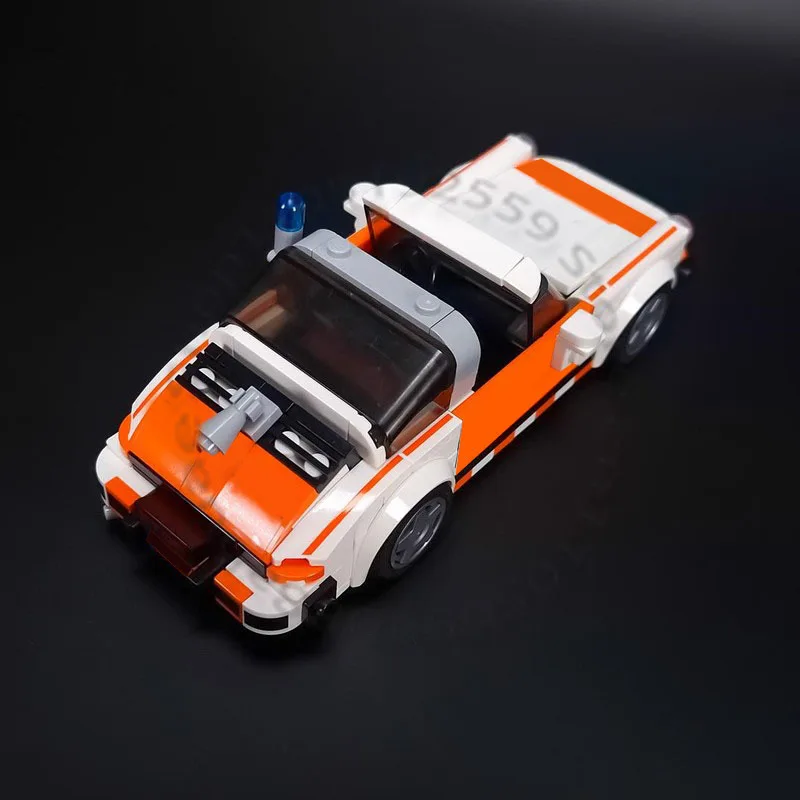 311 PCS Speed King 911 Targa SC Rijkspolitie MOC Customize Modular Building Block Kids Popular Brick DIY Assembly Toy Gift