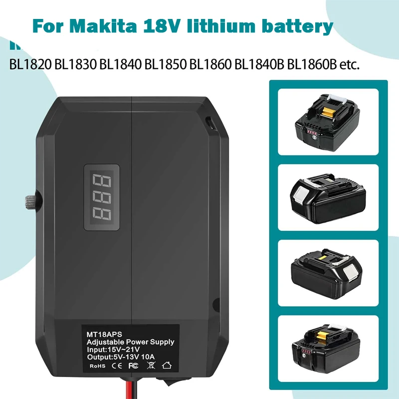 Step Down Converter for Makita Battery DC 18V to 12V Power Wheel Adapter DIY Cigarette Lighter Car Regulator Power Tools