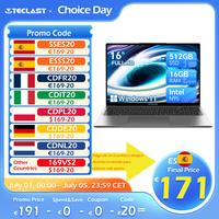 TECLAST F16 Air Laptop 16 inch Backlit Keyboard 180 Degree Flip 16GB RAM ROM 512GB 1920x1200 IPS fits Intel N95 CPU Support Mini-HDMI