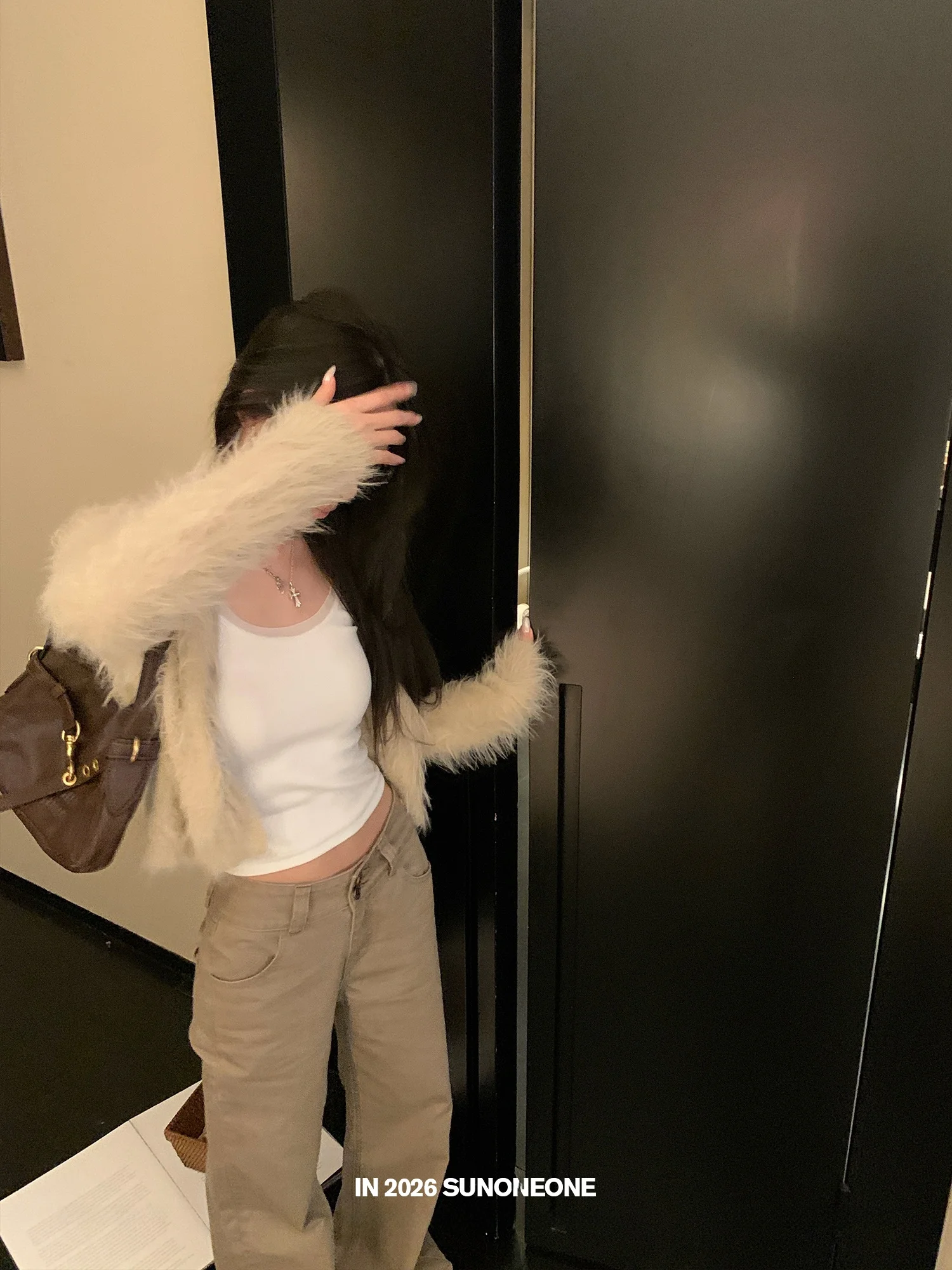 

SU V-Ne ort Svel Long Sve Women's Sweater Loose Fce-Lined oulder-Length Outerwear for Autumn Winter