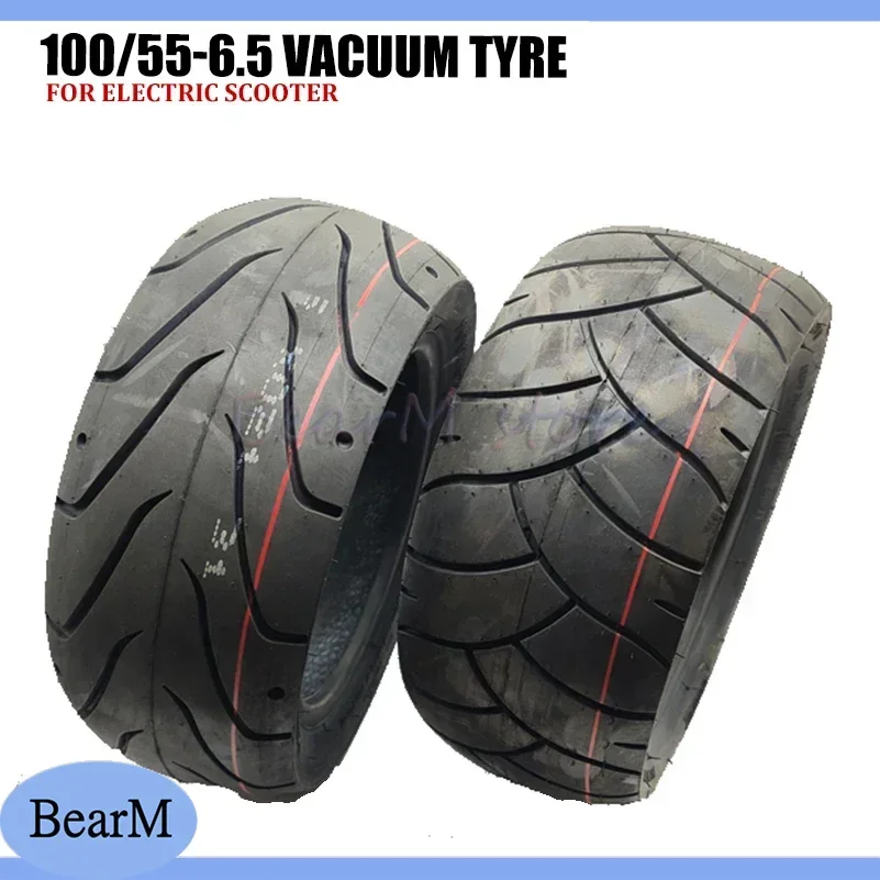 High Quality 100/55-6.5 Tubeless Tire 90/65-6.5 100/65-6.5 Thickened Wear-resistant Vacuum Tyre for Electric Scooter Parts