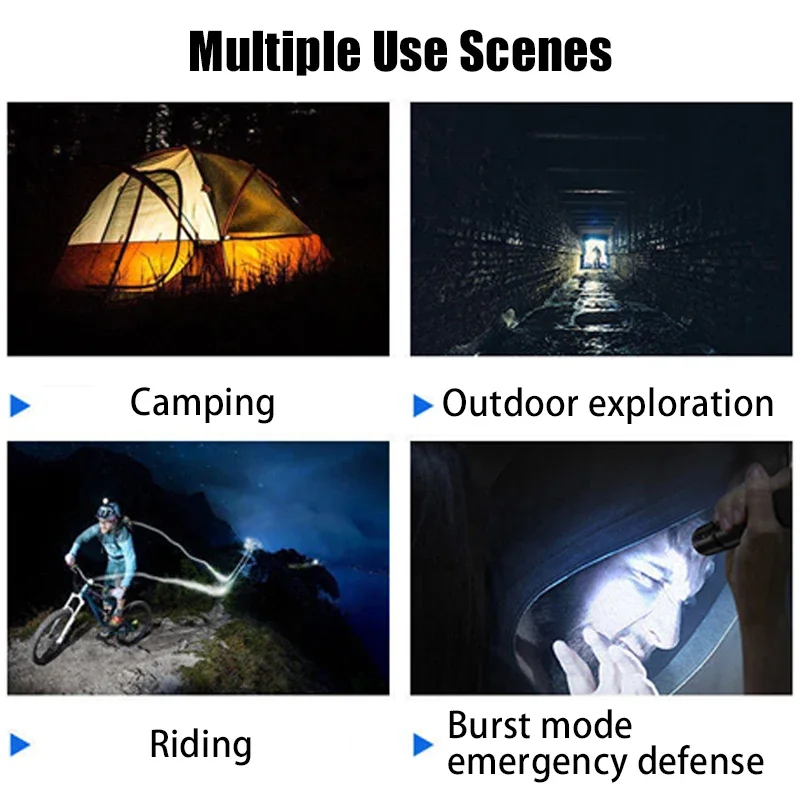 Q5-Mini torche LED aste, lampe de poche portable, charge USB, haute puissance, camping, lanterne étanche, vente en gros