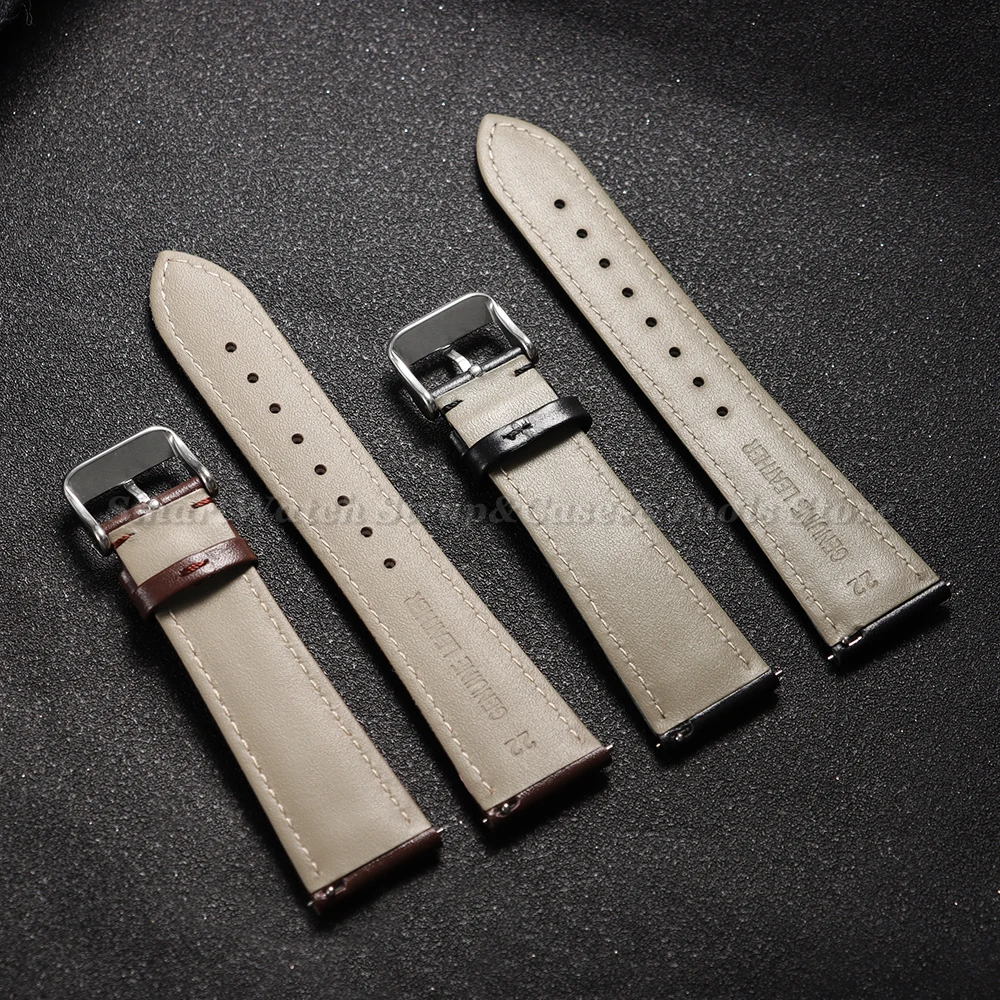 Tali Jam Tangan Kulit Asli 12m - Leather Strap Quick Release ulasan dan harga