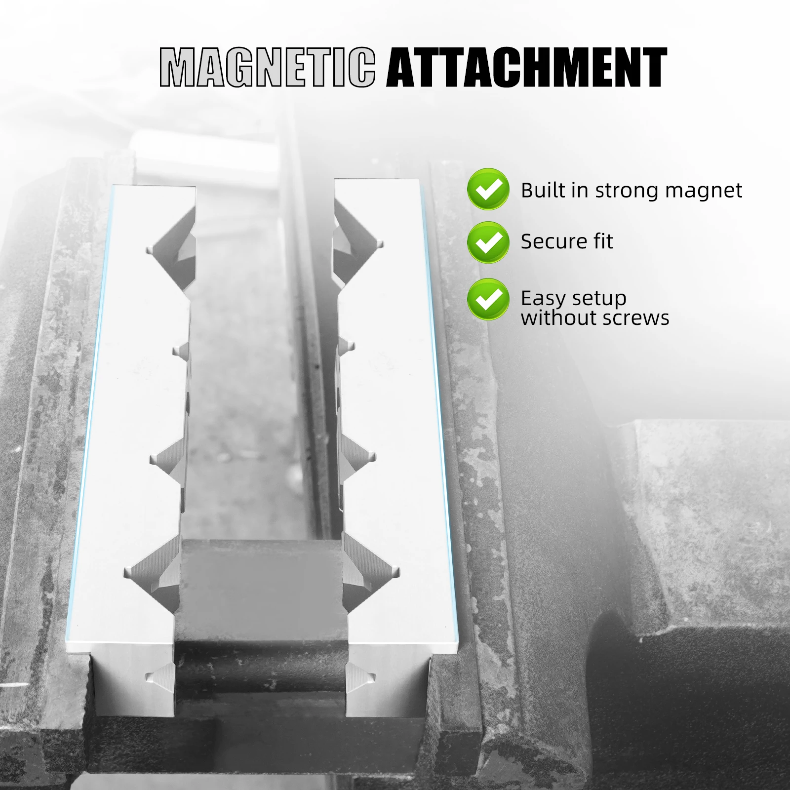 10PCS Aluminum Vise Soft Jaws V-Type Jaw 0.4 0.78 1.8 1.96 IN For Vise Chick Kurt Te-co Parlec Toolex Magnum Conquest 6 IN Vises