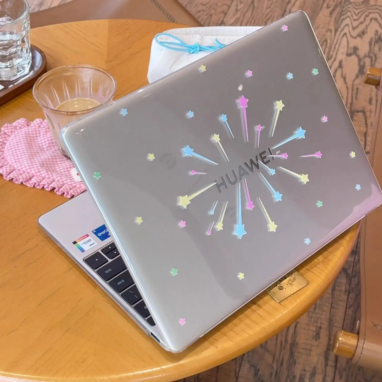 Cute Colorful Star Fortune Sticks Crystal Laptop Case For Macbook Air 13.6 M4 NEO 15 M3 For Mac Book Pro 13 M1 M2 14 M4 M5 Cover