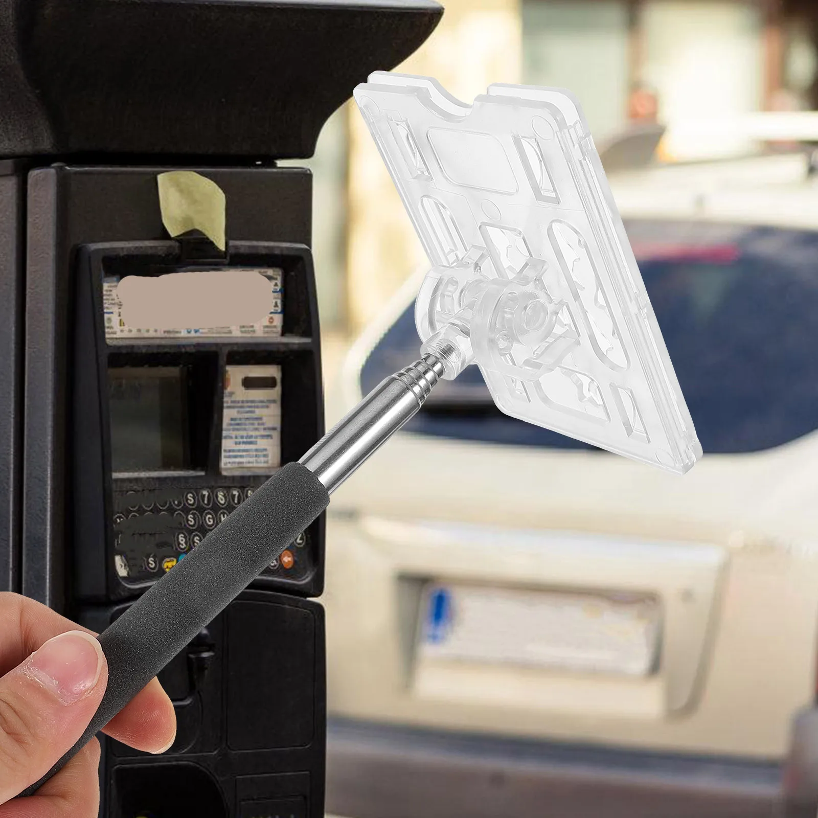 Extended Parking Card Toll Stick for Auto Payment Reliable Flexible Long Distance Swiping Parking Access Card Holder Tool