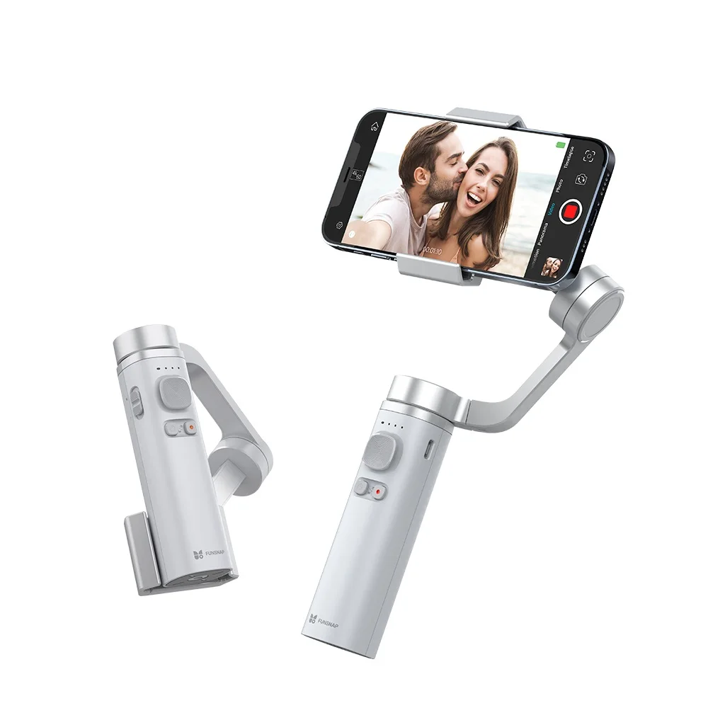 Travor Phone Gimbal Stabilizer Smart Folding Handheld Stabilizer 3-axis Smart Anti-shake Stand with 1/4 Screw for Live Portable