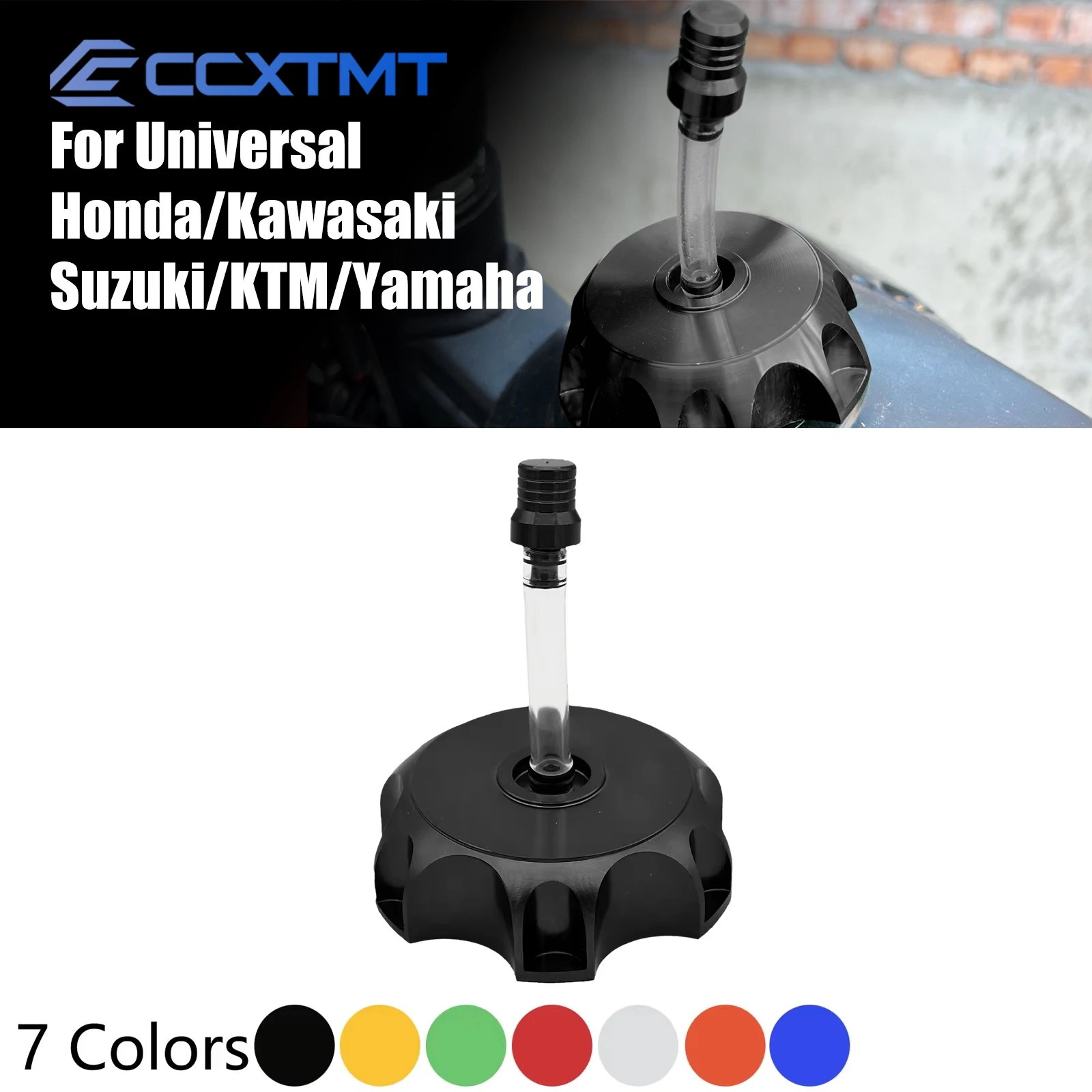 Tapa de Tanque de Combustible Universal de Aluminio CNC de 50 mm para Motocicletas, ATV, Motos de Cross, Honda, KTM, Yamaha, Kawasaki