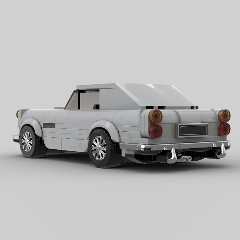 Modelo de coche de carreras de velocidad, ladrillos de construcción MOC, coche deportivo de nivel superior Retro, tecnología Modular, regalos de vacaciones para niños, traje de juguete para montar