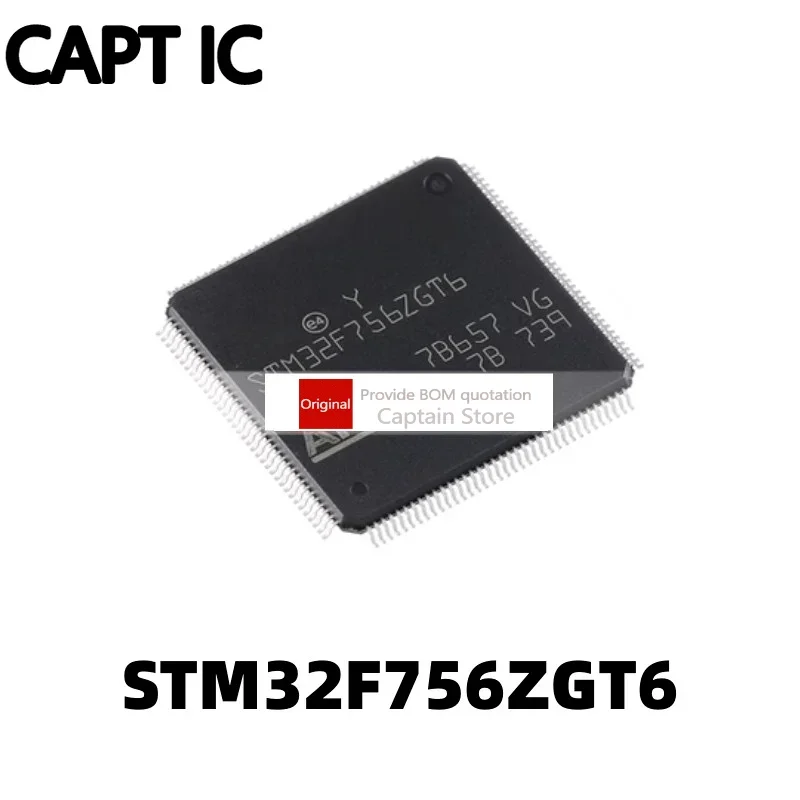 STM32F756ZGT6 LQFPnavy, 5 pièces