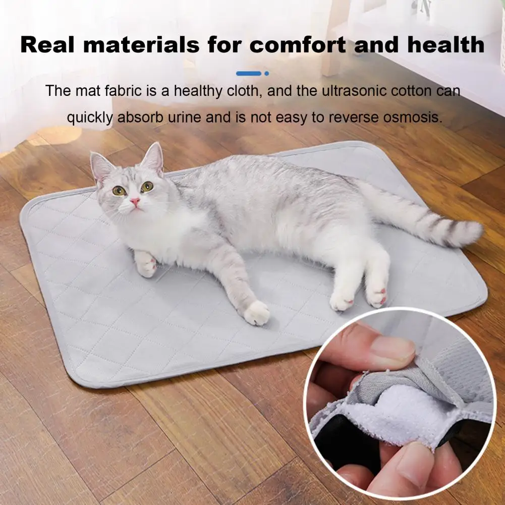 Dog Pee Pad Blanket Reusable Pet Training Pad Machine Washable Dog Puppy Training Water Absorbent Anti-slip Mat Pet Supplies