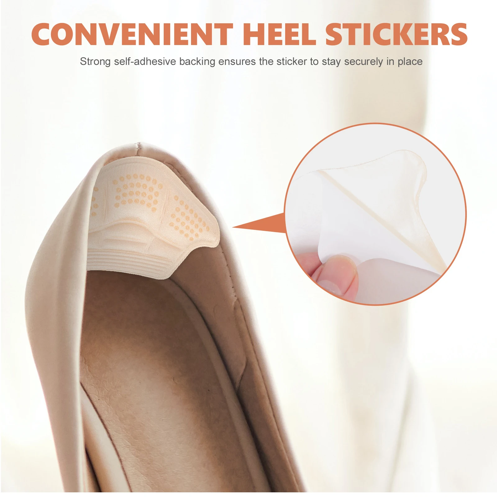 

4pcs Heel Cushion Inserts Heel Grips Shoe Pads Liners Anti Slip Foot Care Tool Premium Shoe Inserts For Women Men High Heels