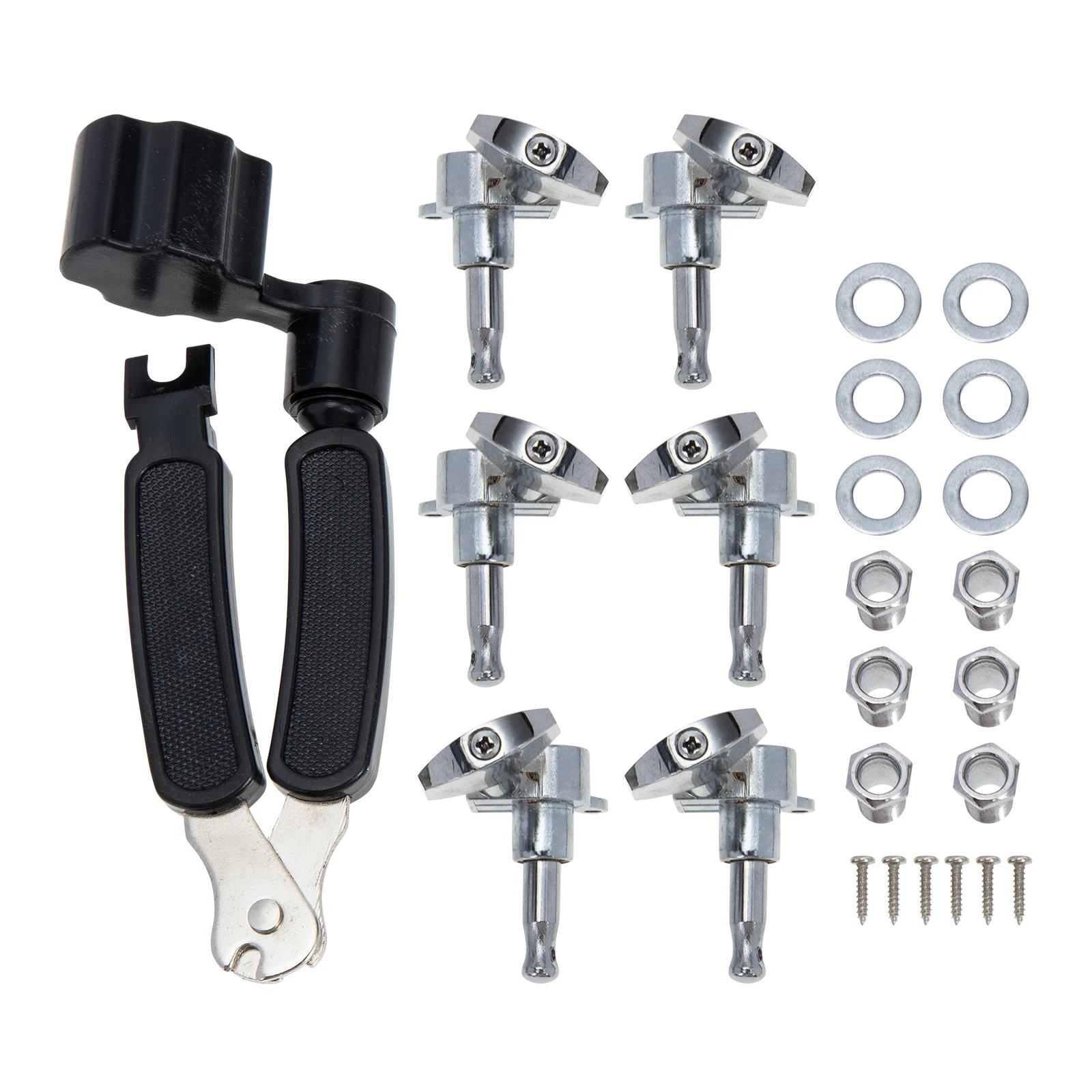 

Guitar Knob Set Ukulele Winder Accessories Kit Accessory String Instrument Part Tools Steel Maintenance Roller