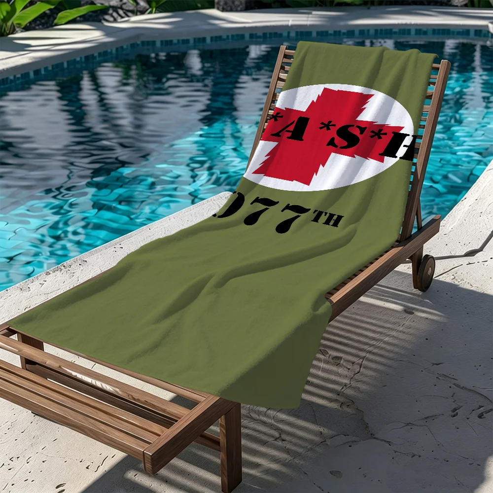 M-Mash Us A-Army Medic 4077th Towel Large Quick-Drying Microfiber Soft Beach Towel for Travel Fitness Sauna Bathing Camping