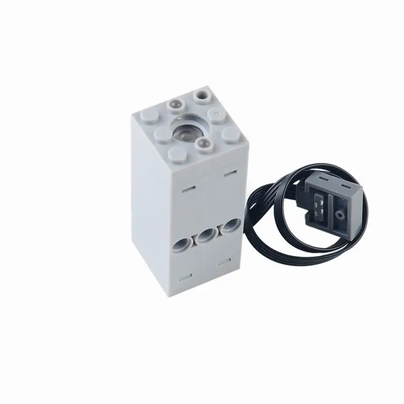 DIY Building Blocks Technical Motor Sprayer Electric Exhaust Modified Motor Compatible with Legoed For High-Tech Train Car Parts